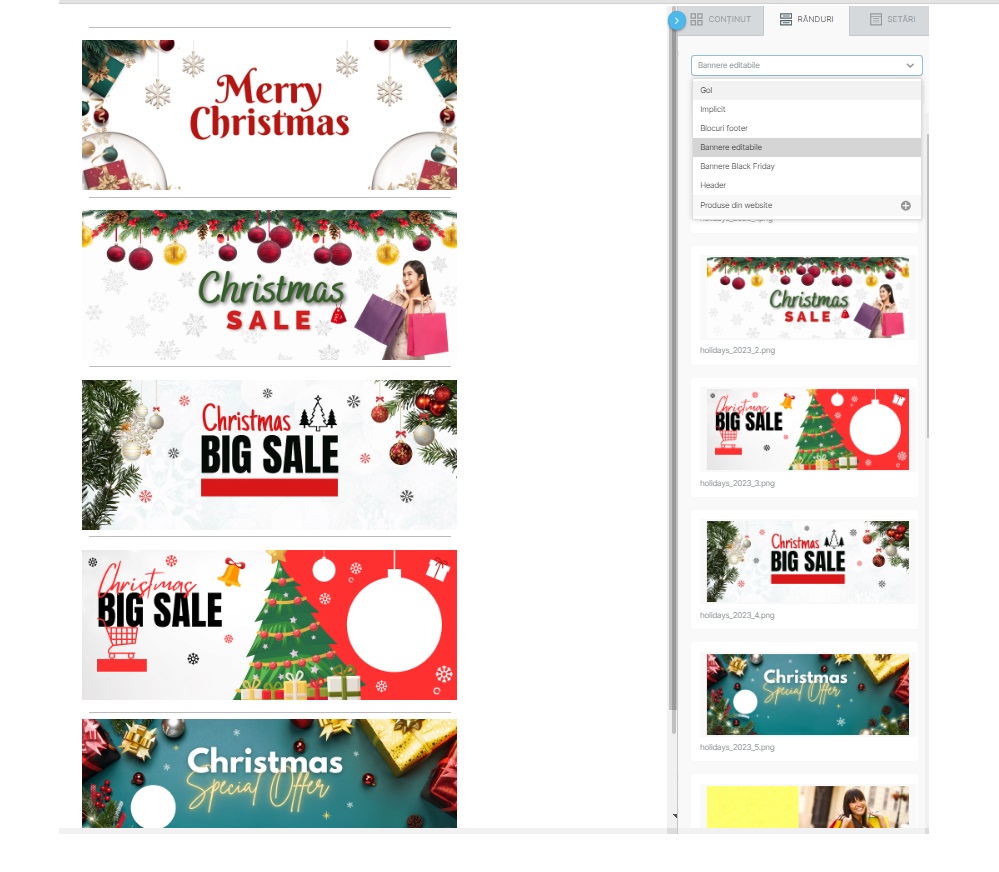 bannere craciun newsletter sarbatori