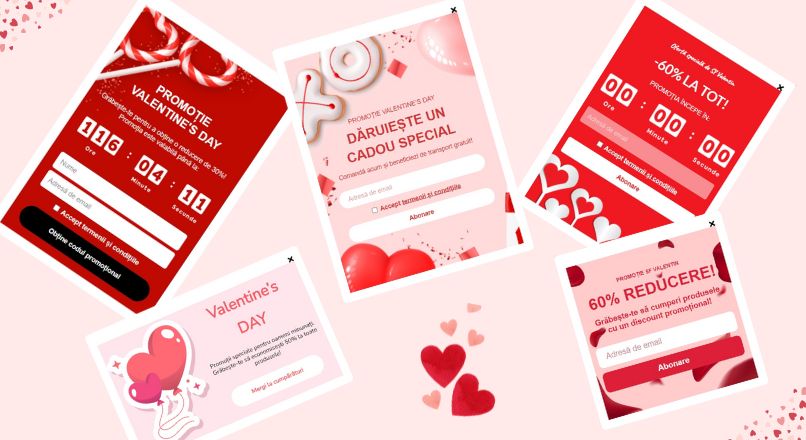 pop-up newsletter valentines day