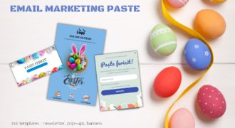campanii email marketing Paste templates pop-ups banners