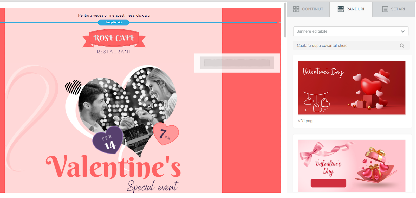 banner newsletter valentines day editor 