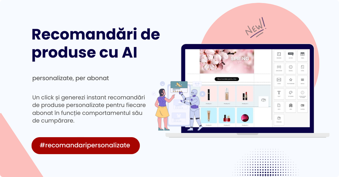Recomandari produse email newsletter ai ecommerce