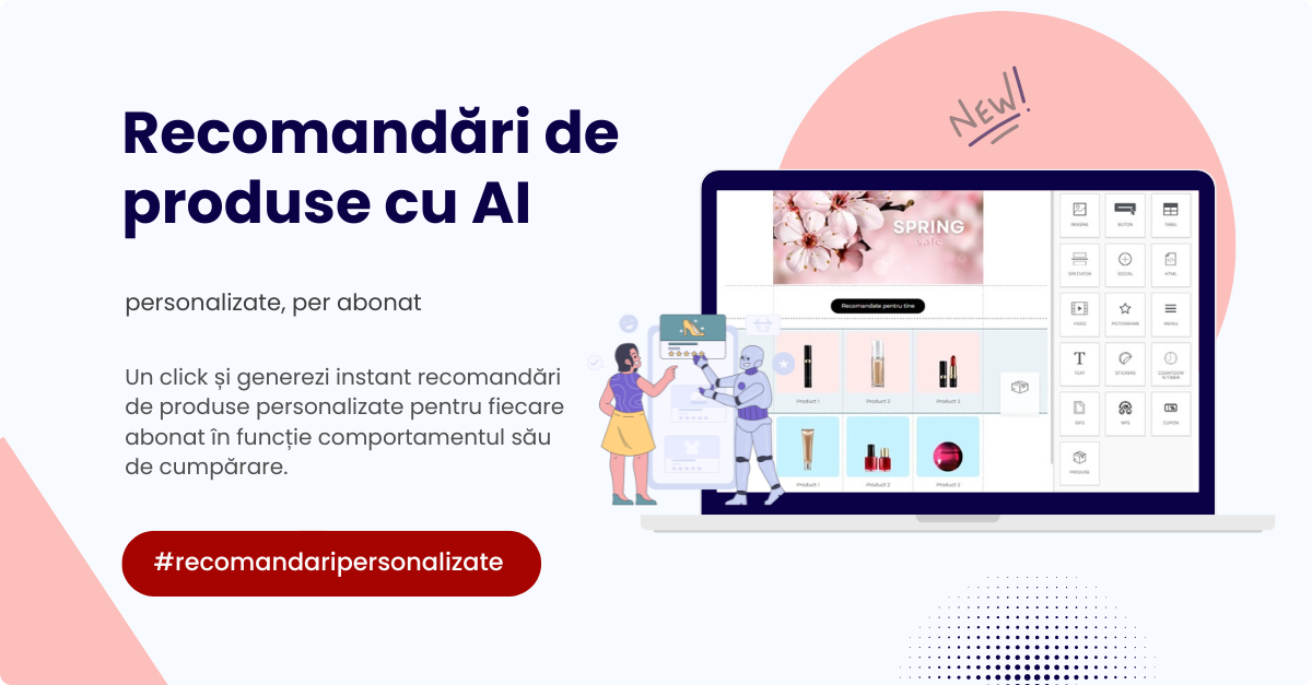 email produse recomandate newsletter ai machine learning